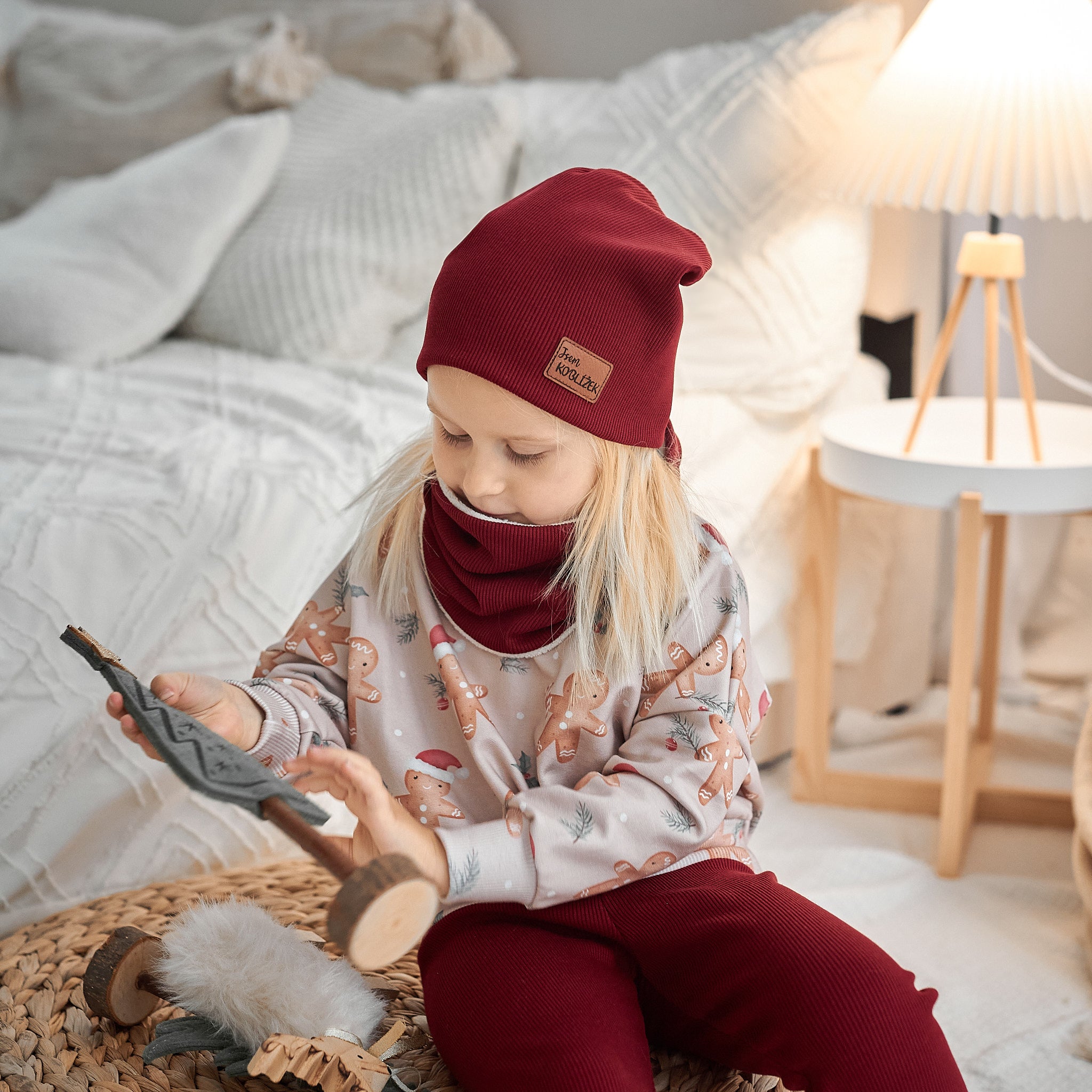 Čepička "Beanie" Burgundy