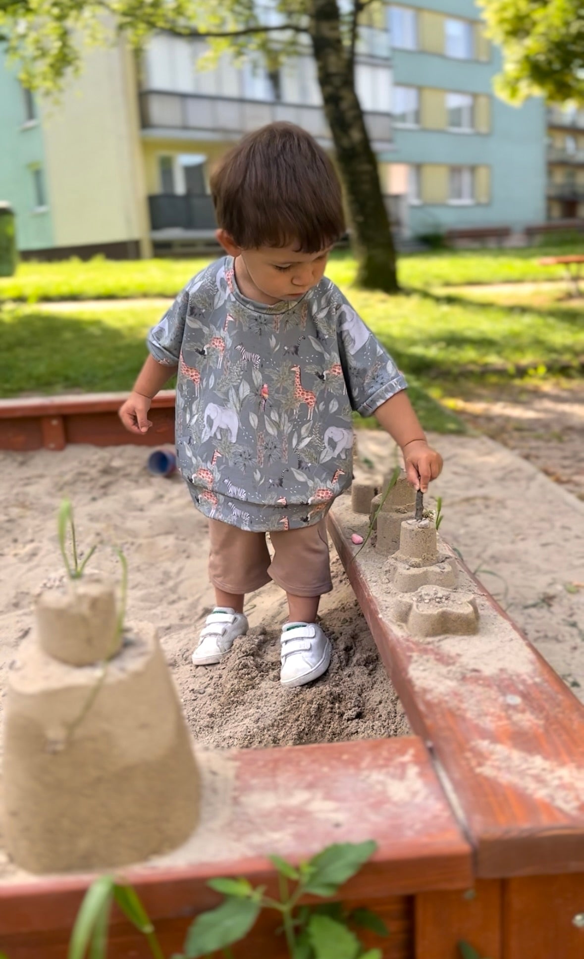 Crop-triko "SummerVibe" Afrika