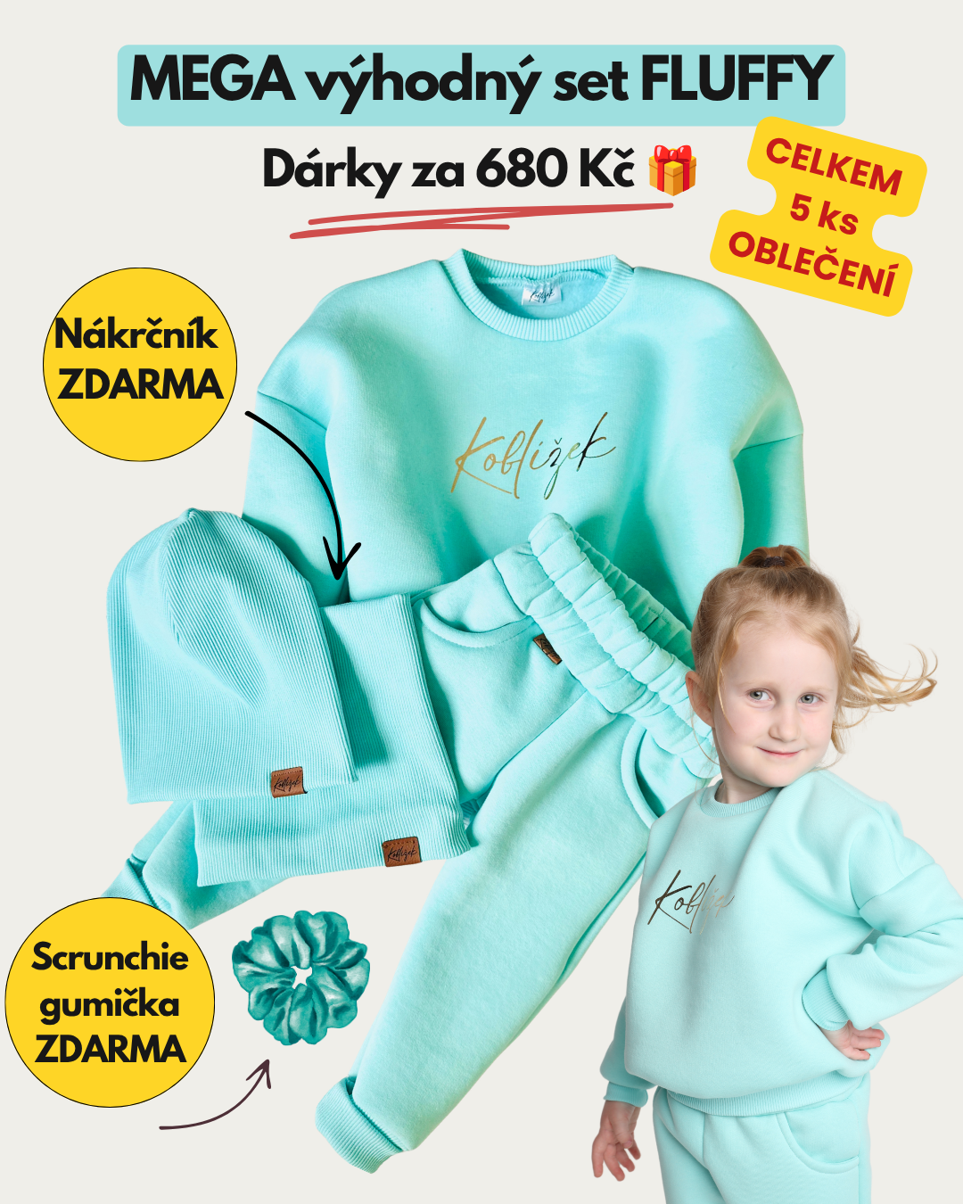 MEGA výhodný set Azurit Fluffy