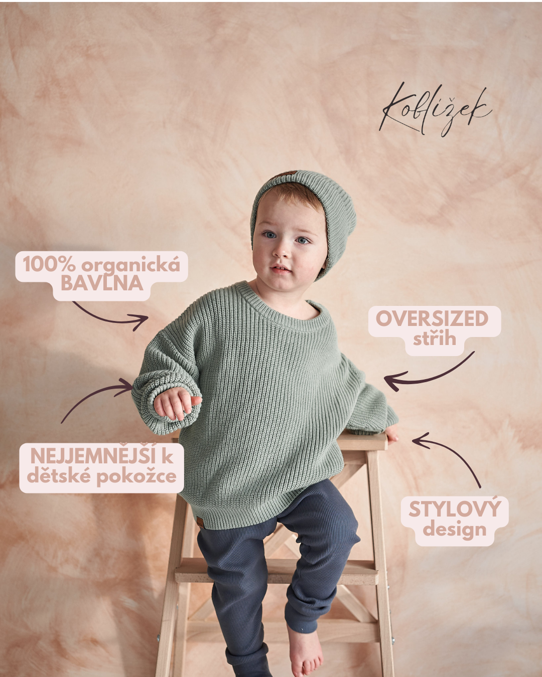 Svetr "Must Have Hipster" Pistácie