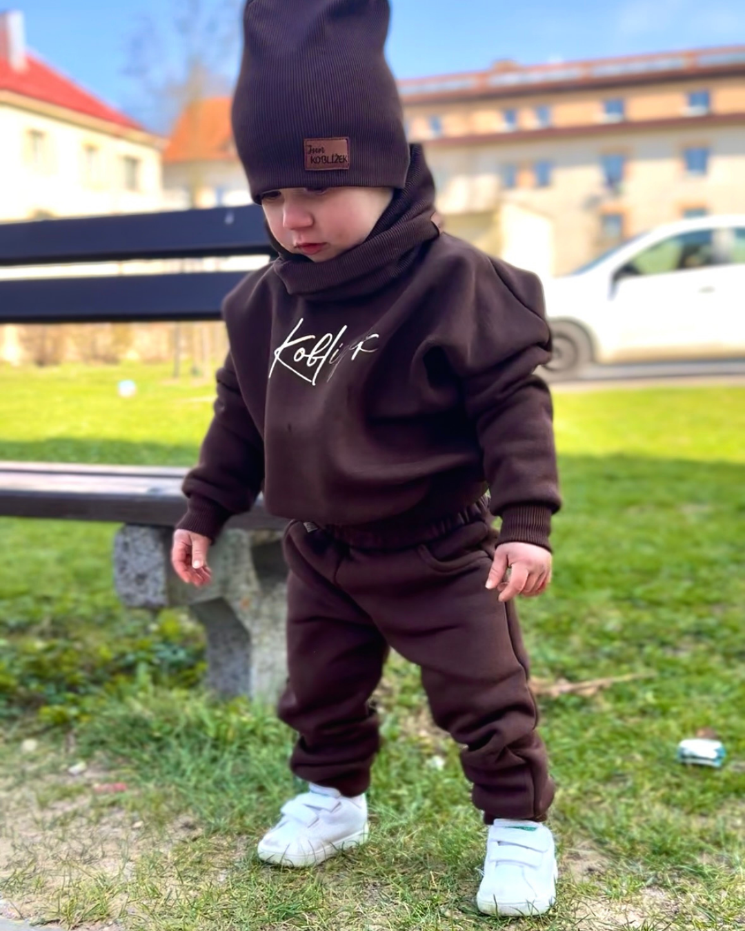 Mikina Fluffy Čokoláda