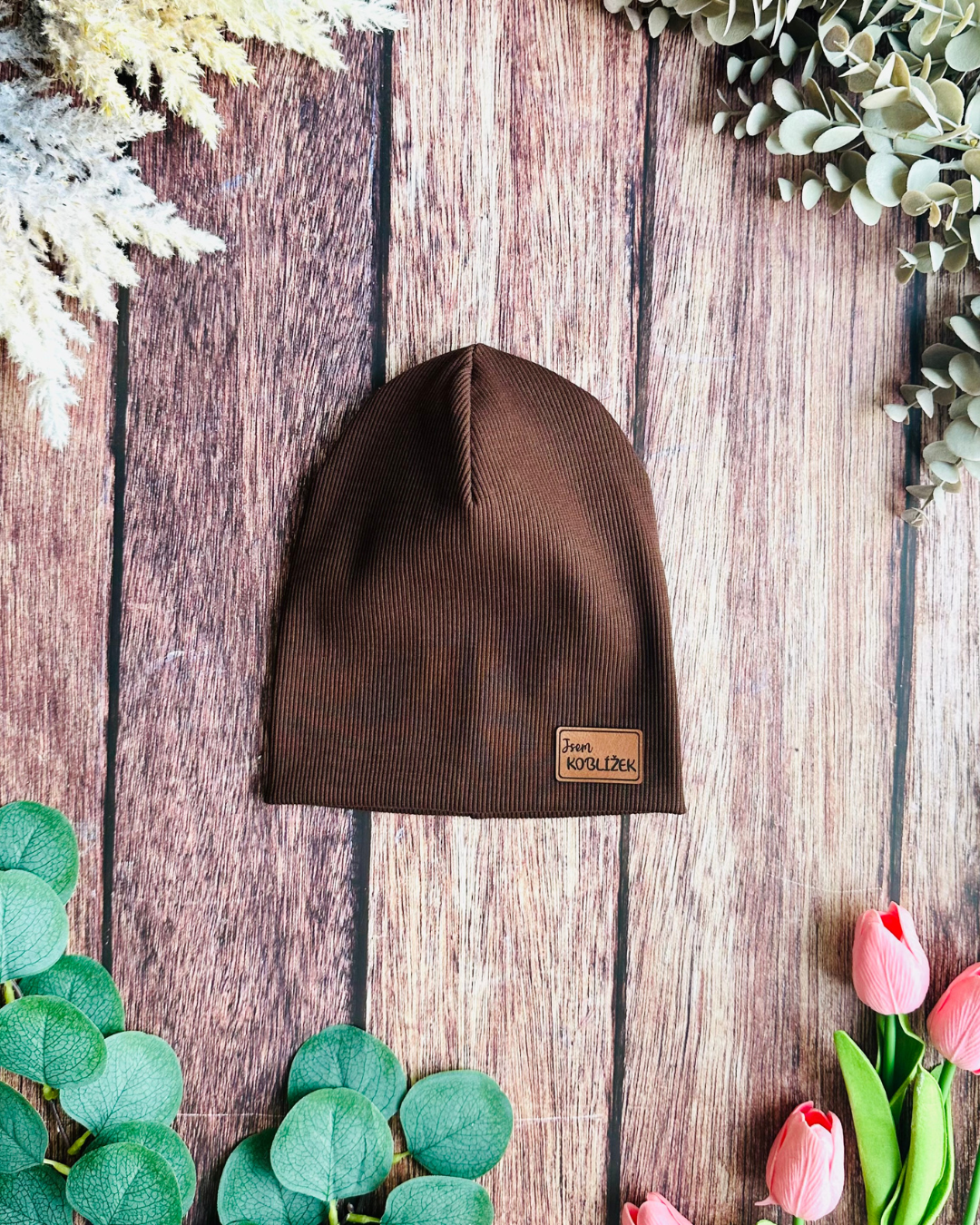 Čepička "Beanie" Čokoláda