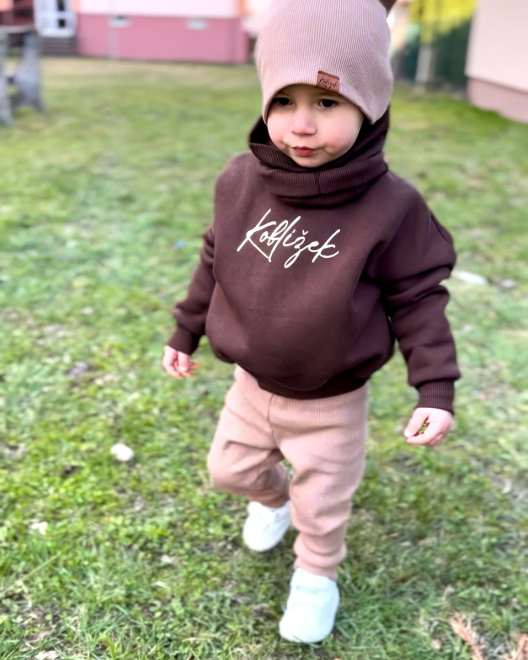 Mikina Fluffy Čokoláda