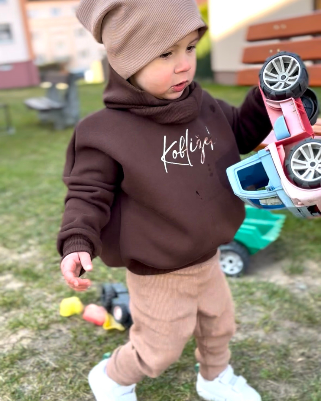 Mikina Fluffy Čokoláda