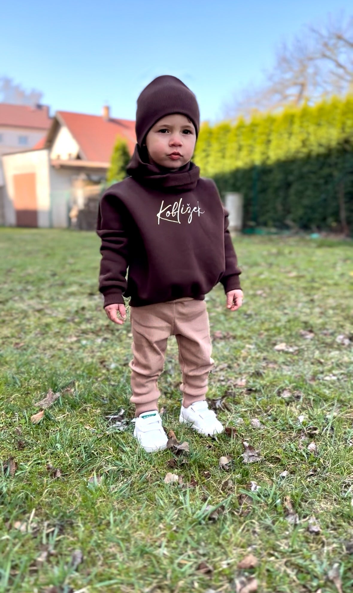 Dvouvrstvý nákrčník Čokoláda