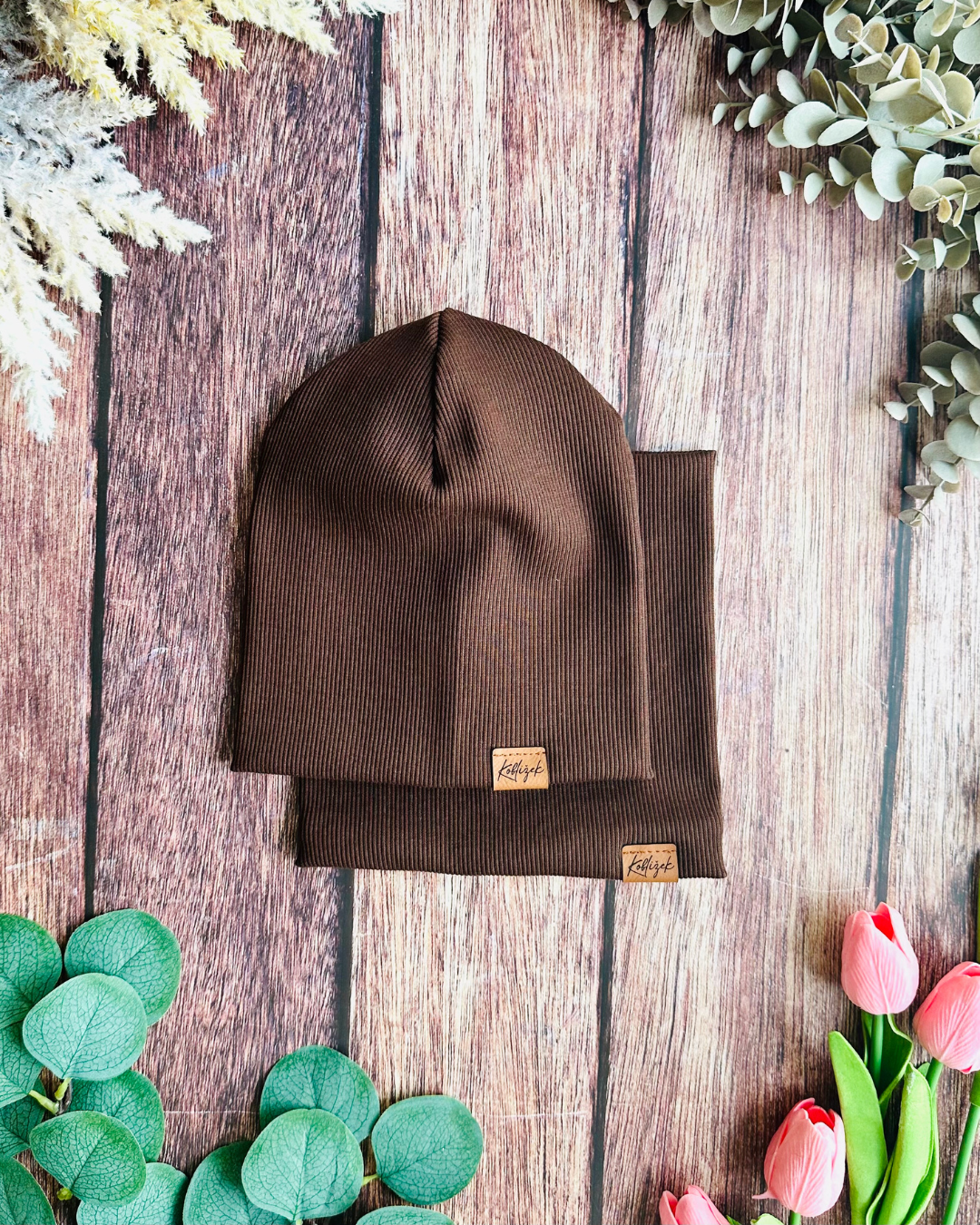 Dvouvrstvý nákrčník Čokoláda