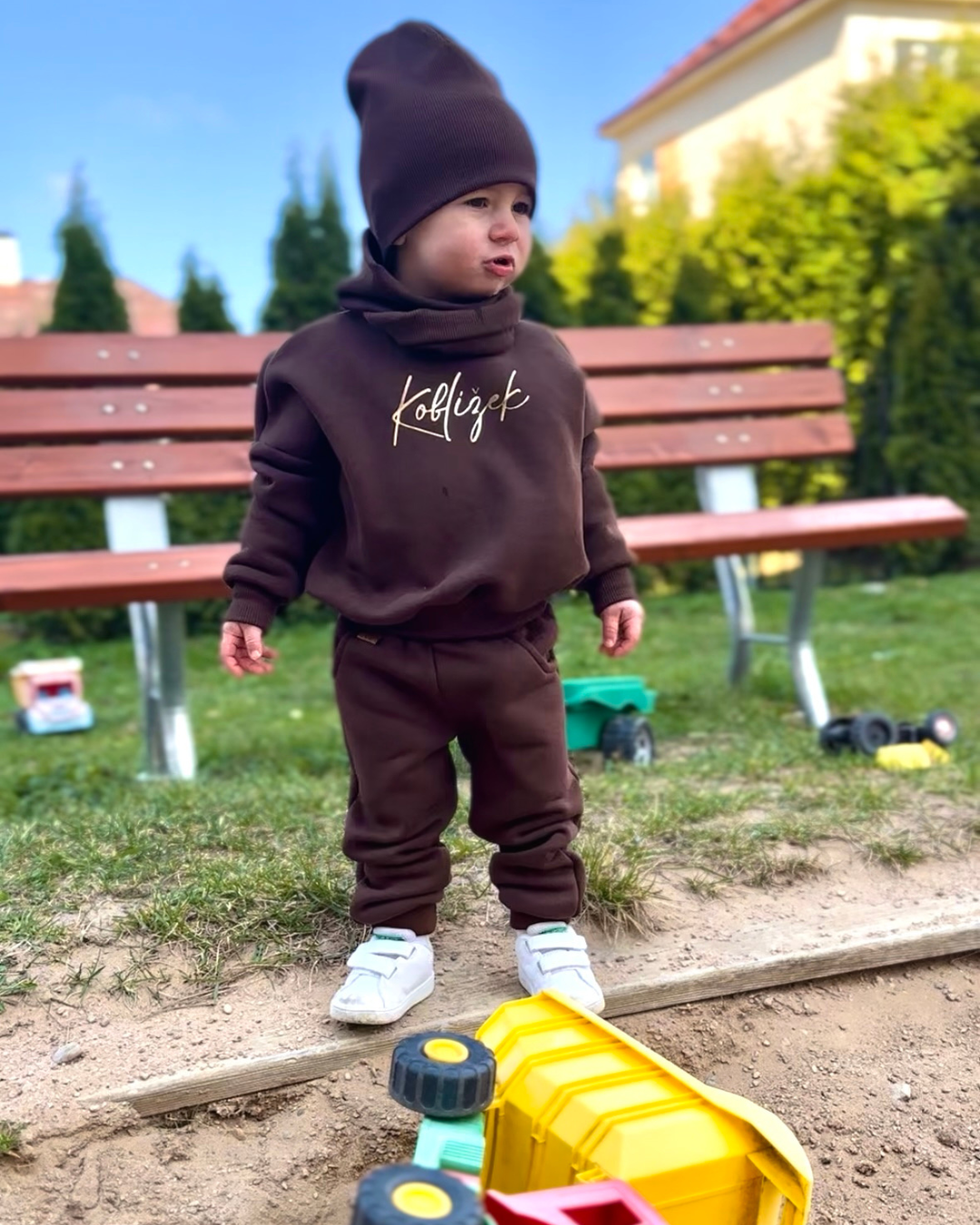 Mikina Fluffy Čokoláda