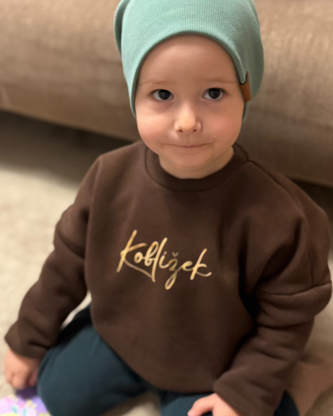 Mikina Fluffy Čokoláda