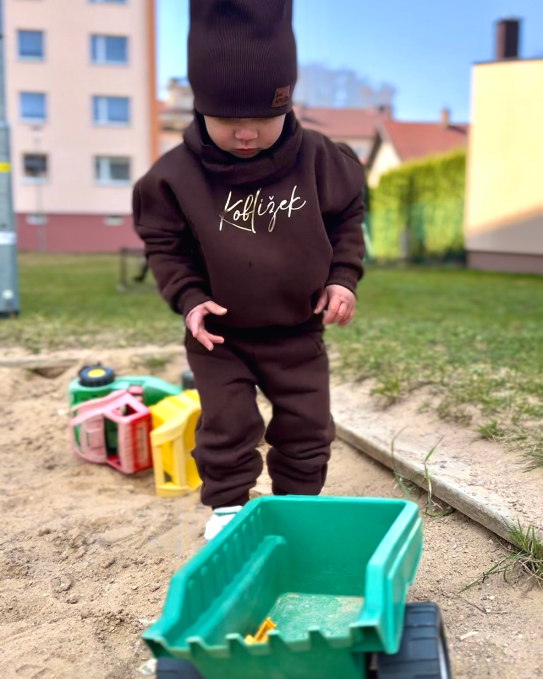 Mikina Fluffy Čokoláda