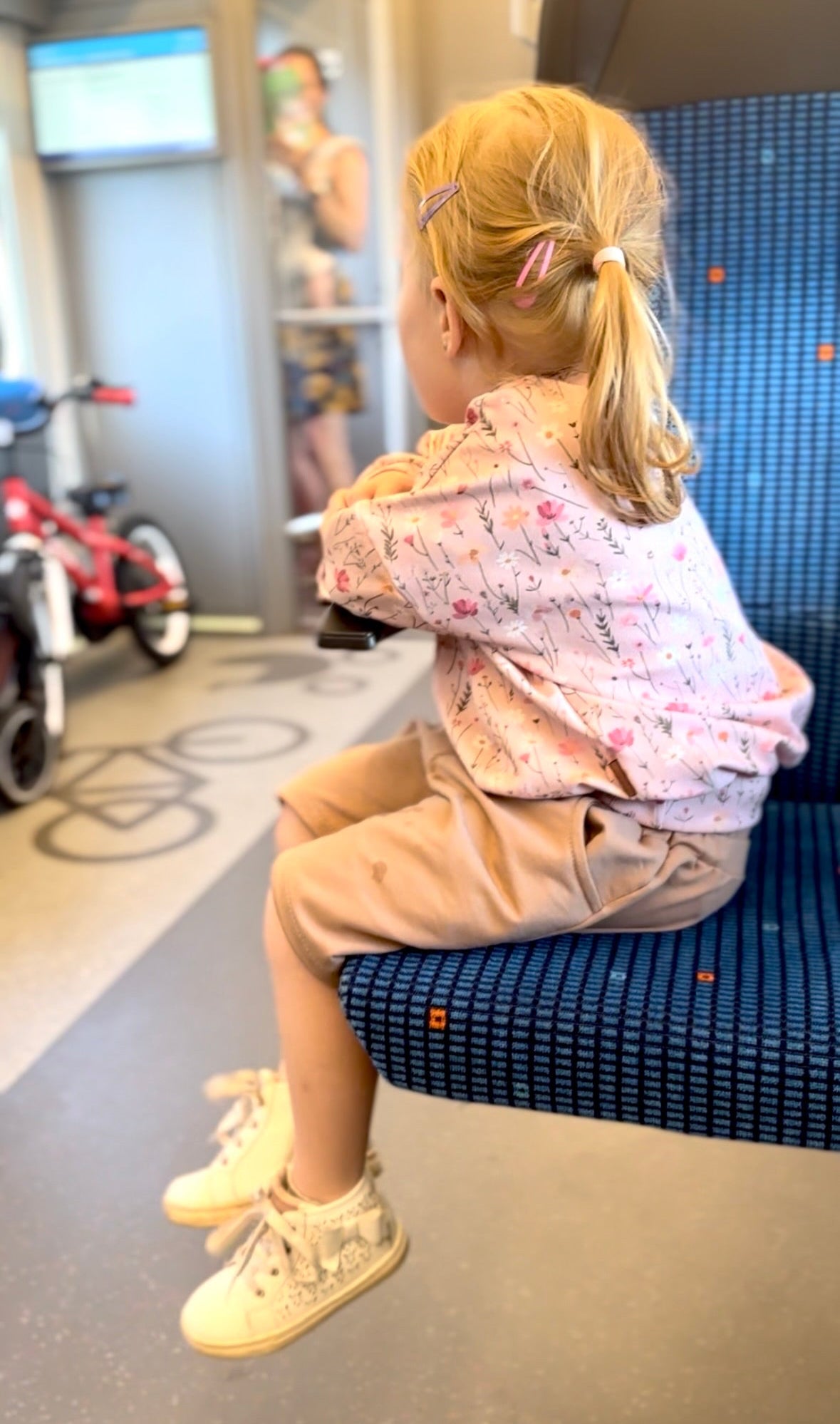 Mikina "Oversized" Růžová kvítka