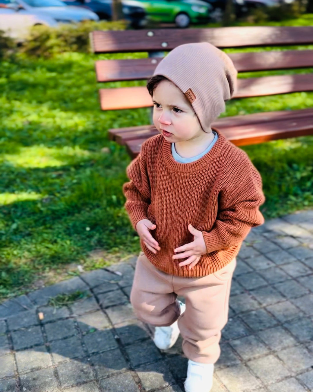 Svetr "Must Have Hipster" Skořice