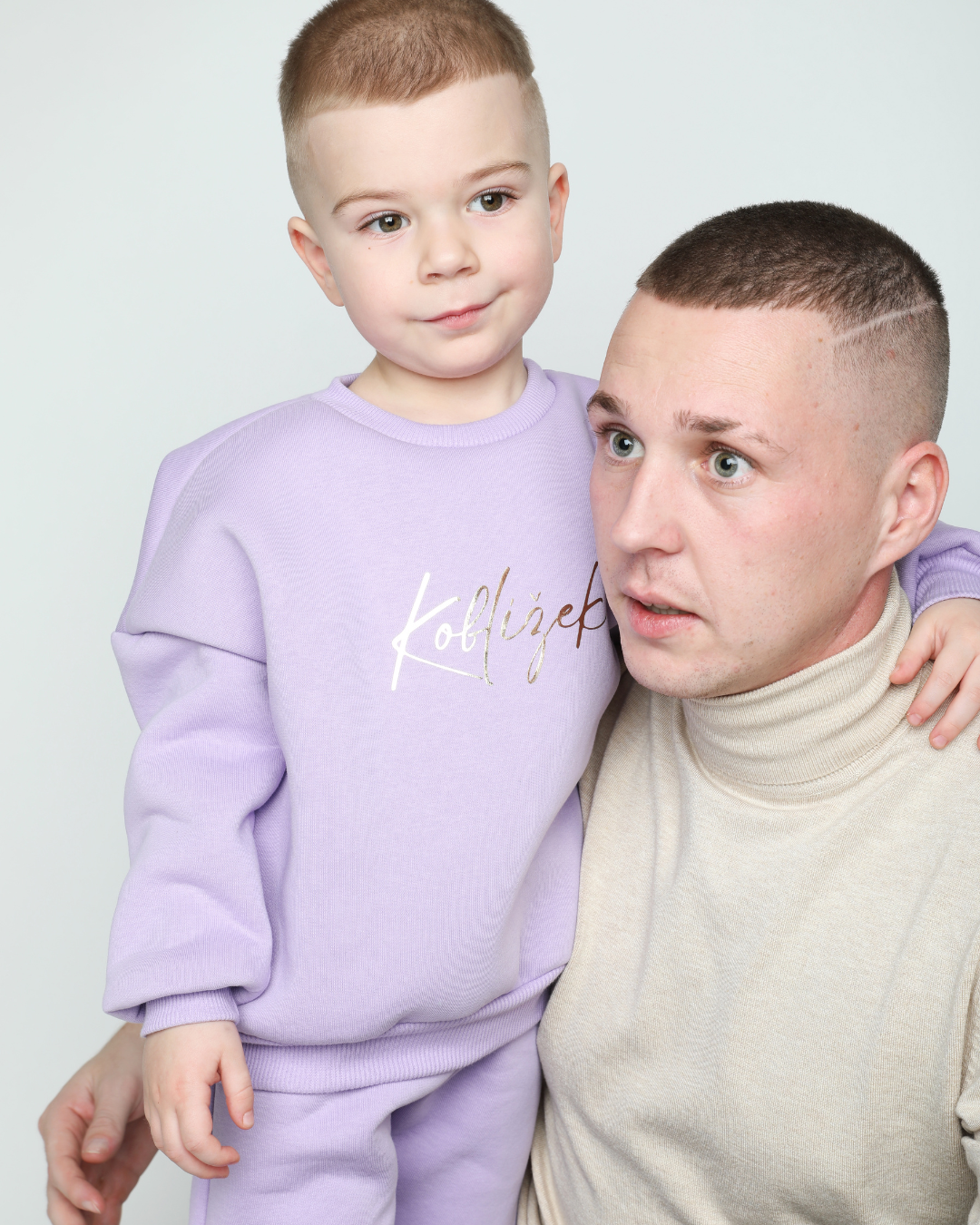 Zvýhodněný set mikina Fluffy a tepláky Lila 💜