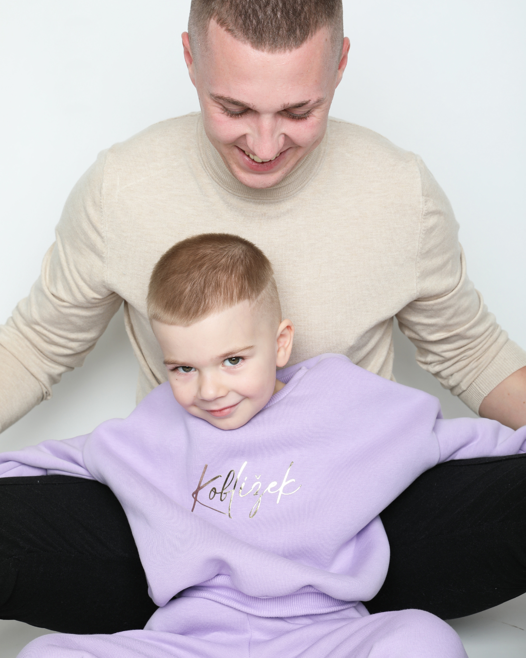 Zvýhodněný set mikina Fluffy a tepláky Lila 💜