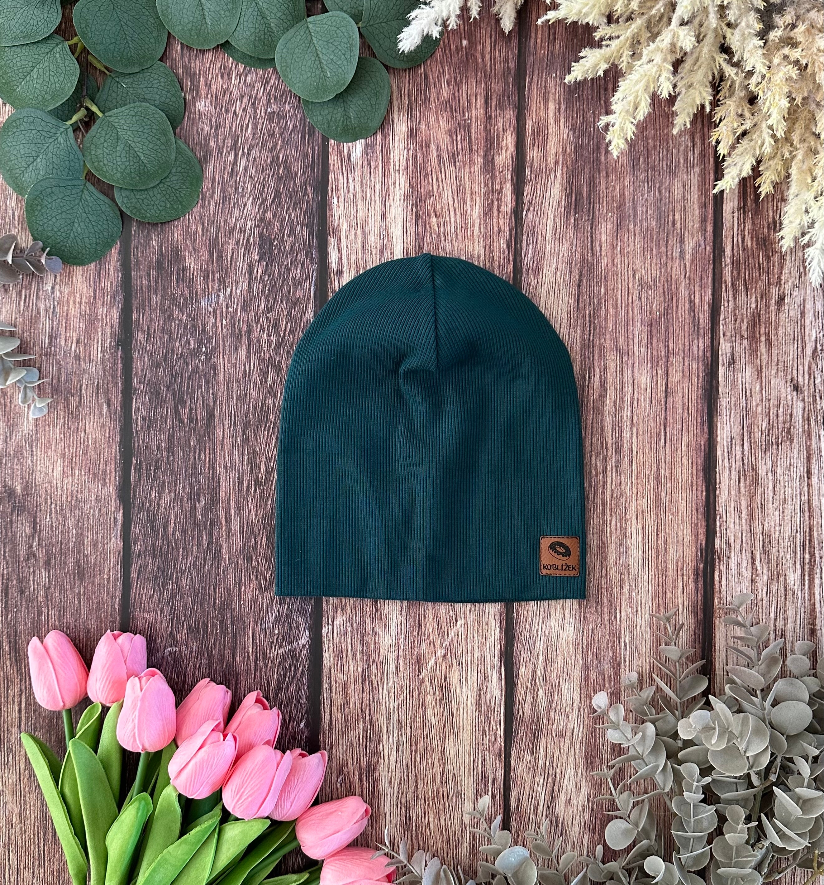 Čepice "Beanie" Petrolejová Koblížek