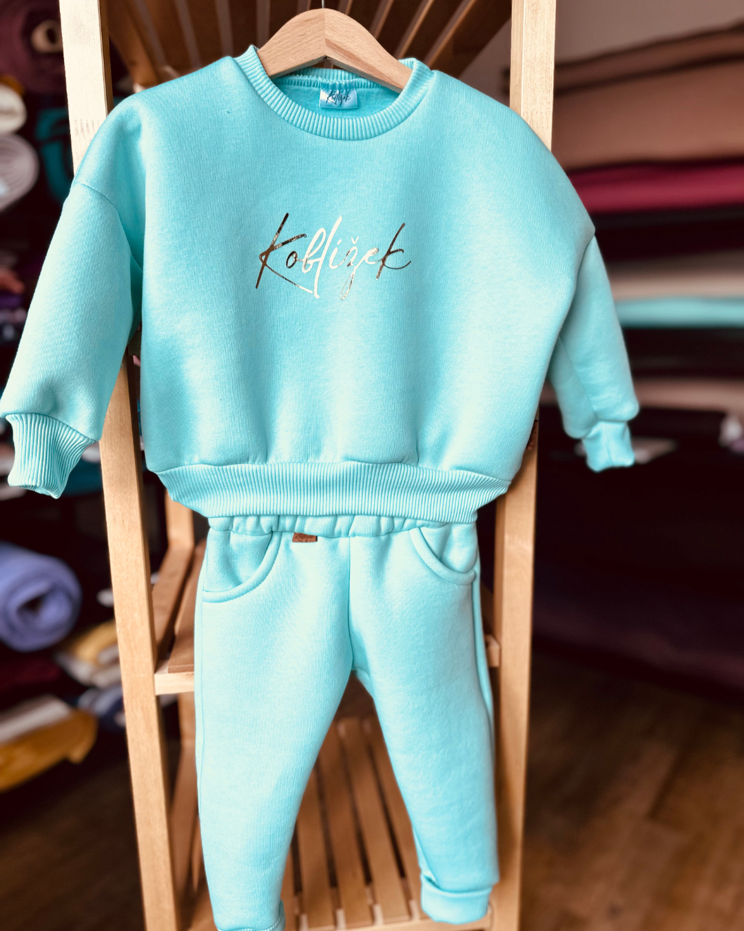 Mikina Fluffy Azurit