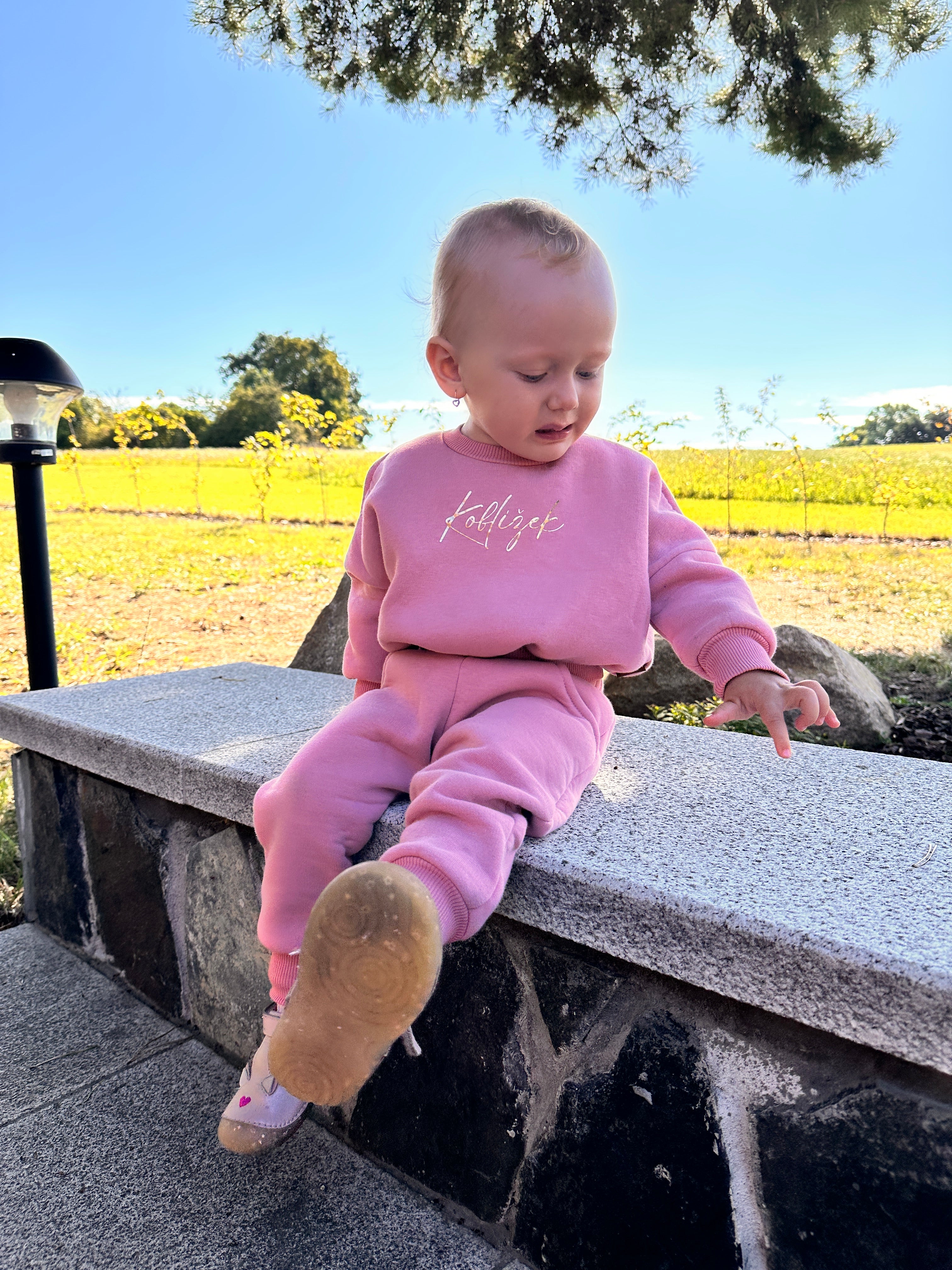 Mikina Fluffy Pudřenka