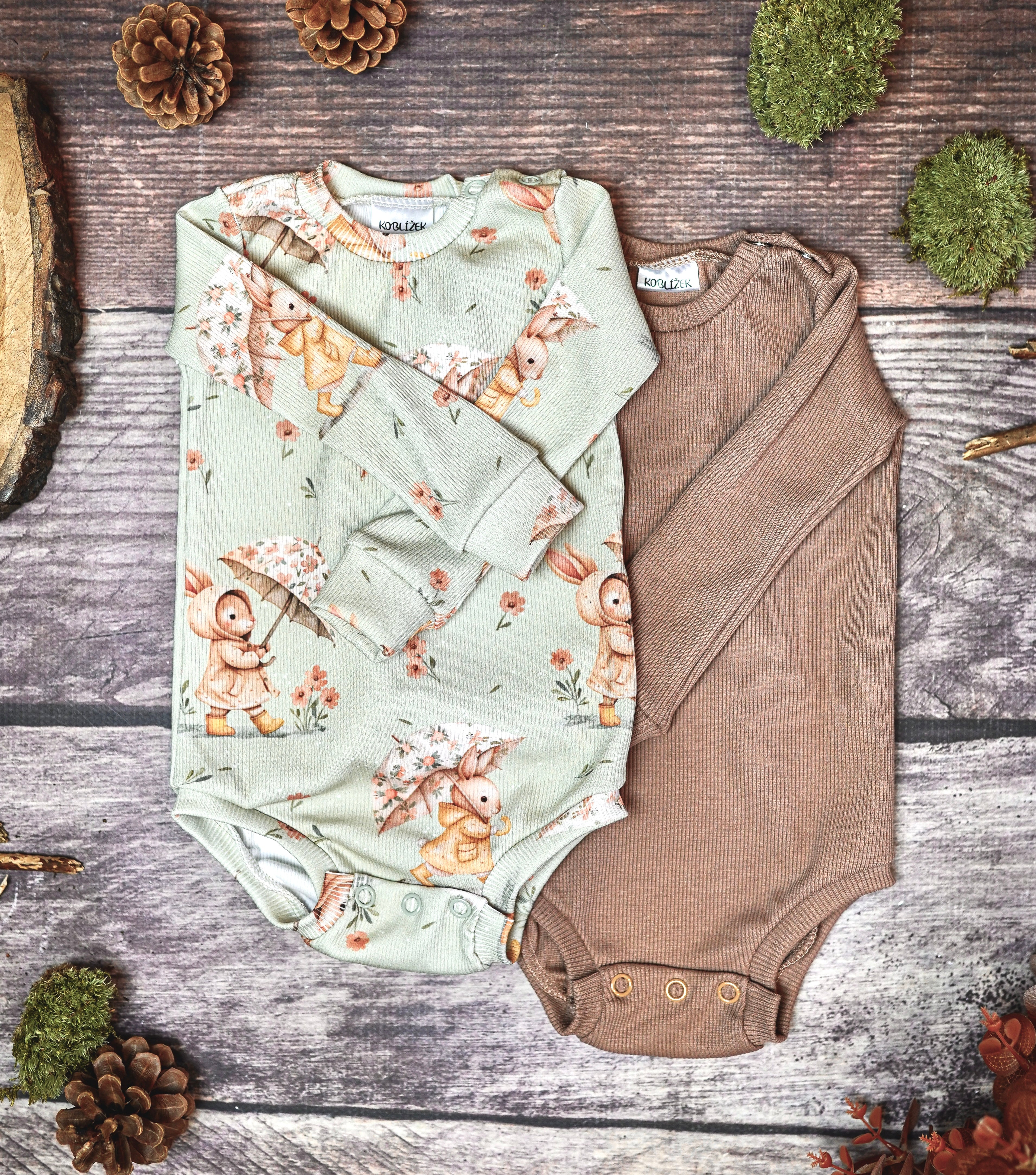 Body s dlouhým rukávem Králíček v dešti