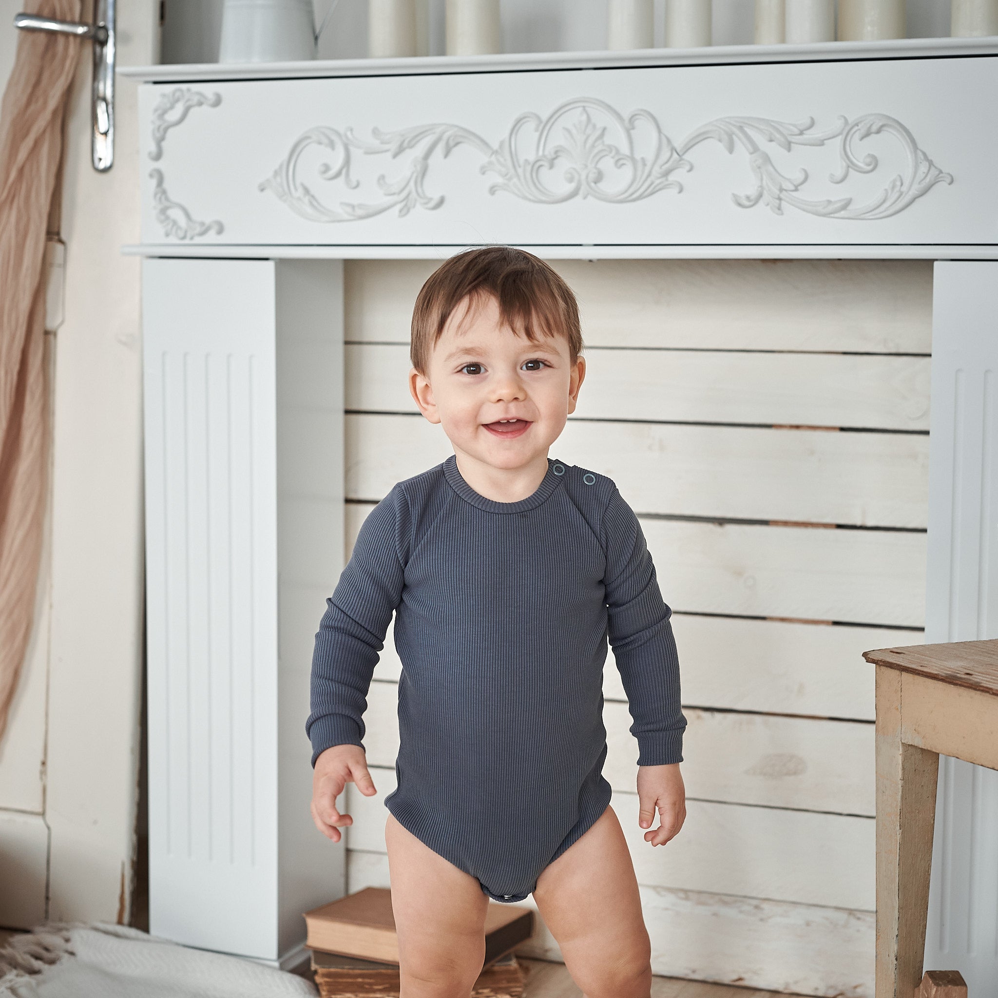 Body s dlouhým rukávem Ocelová