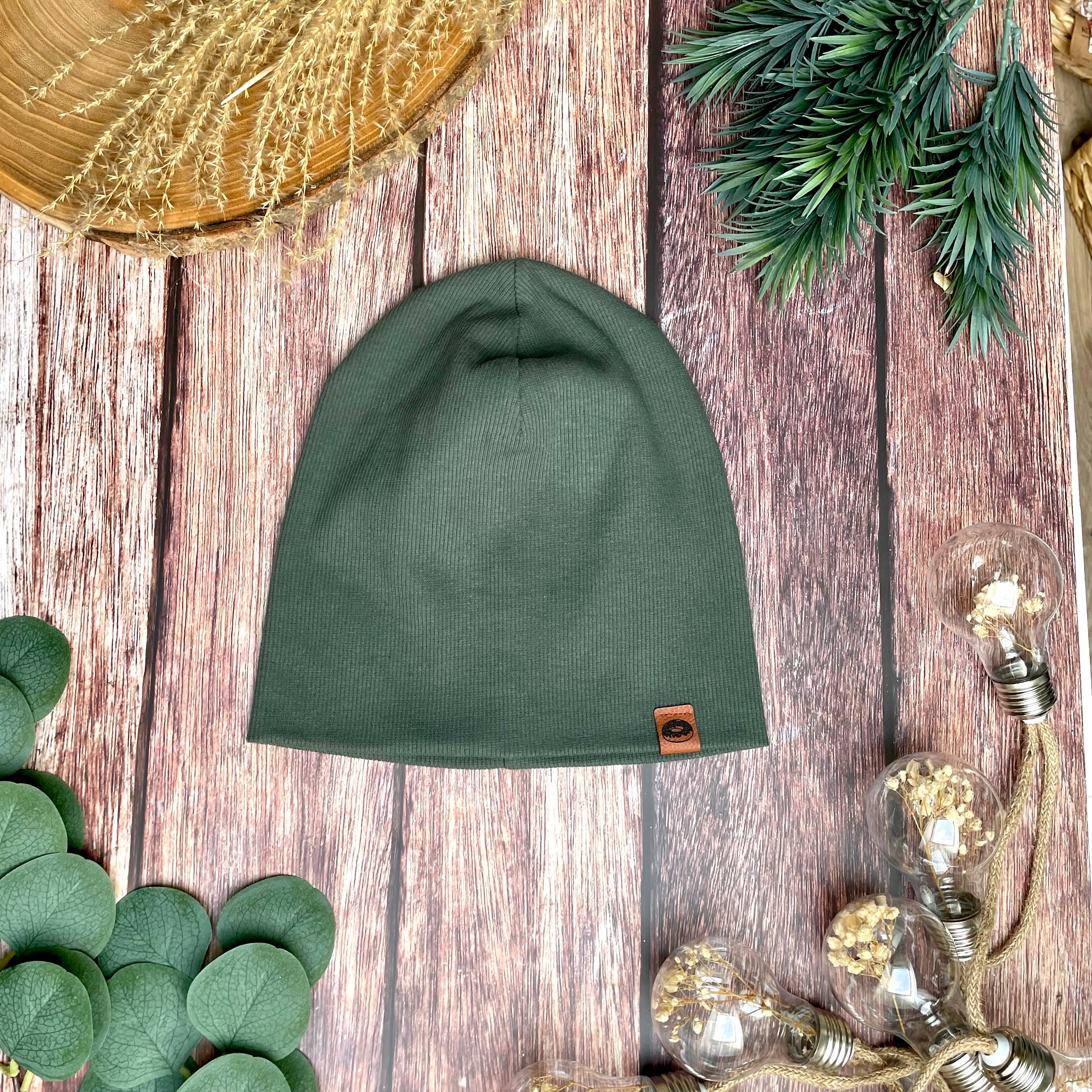 Čepice "Beanie" Khaki Jsem koblížek
