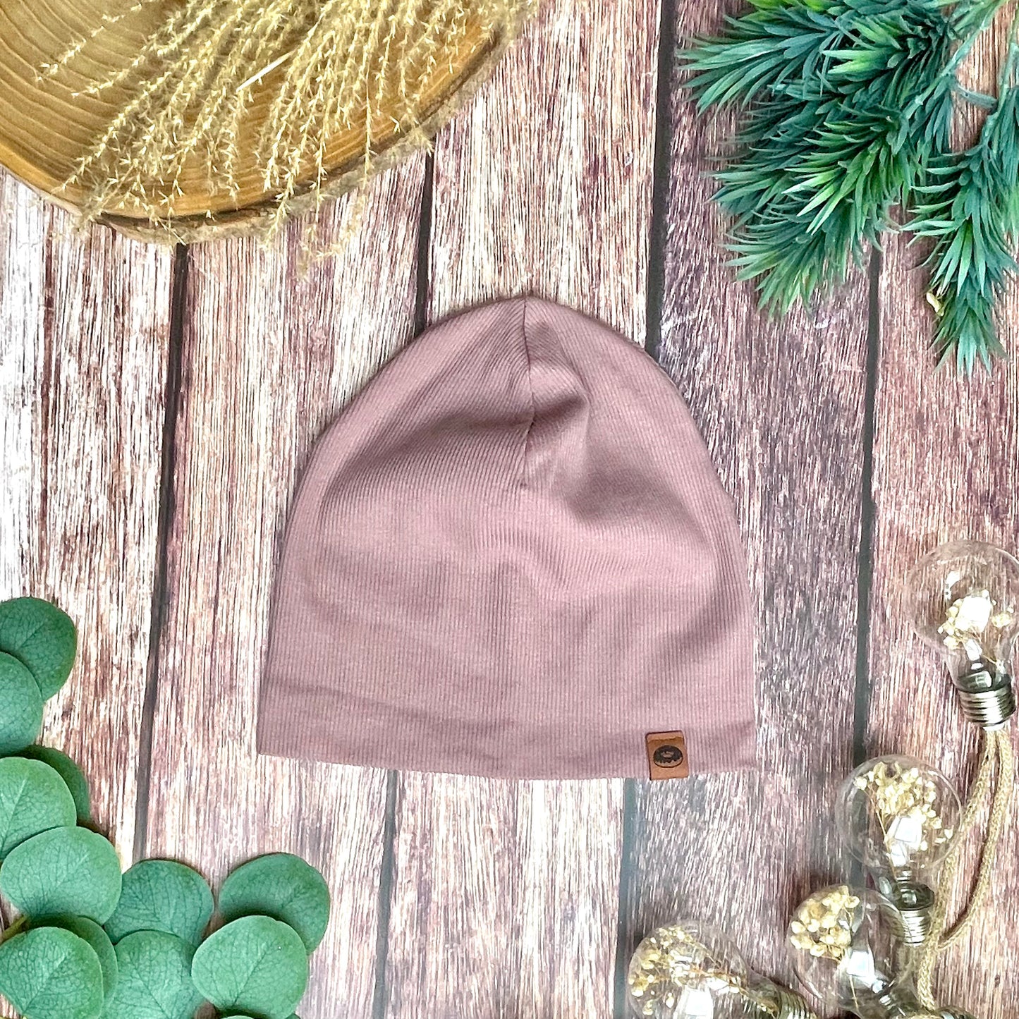 Čepice "Beanie" Fialová Mauve