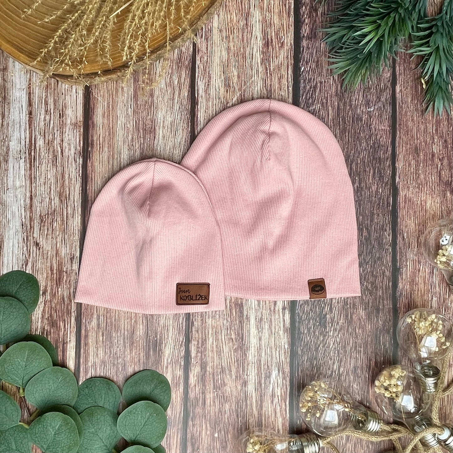 Čepice "Beanie" Baby Pink