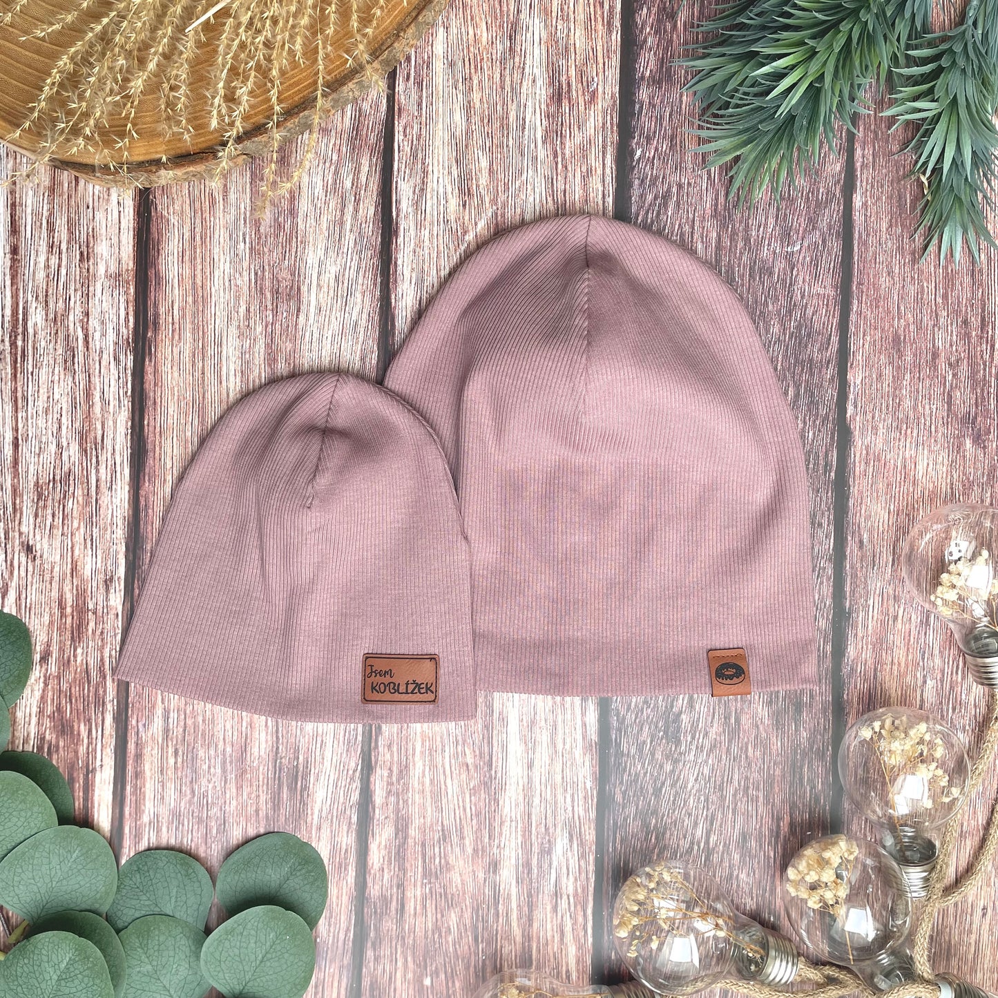 Čepice "Beanie" Fialová Mauve