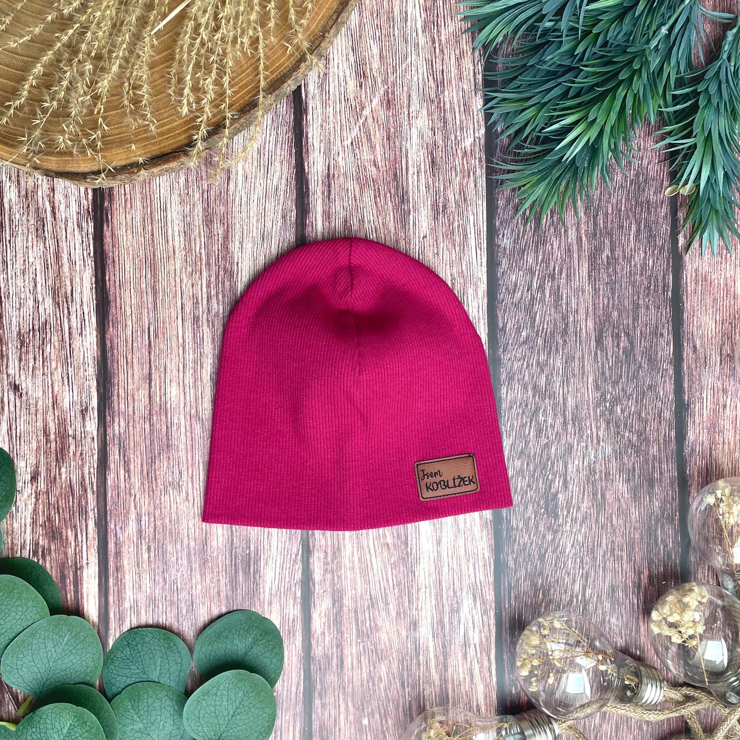 Čepice "Beanie" Malina Jsem koblížek
