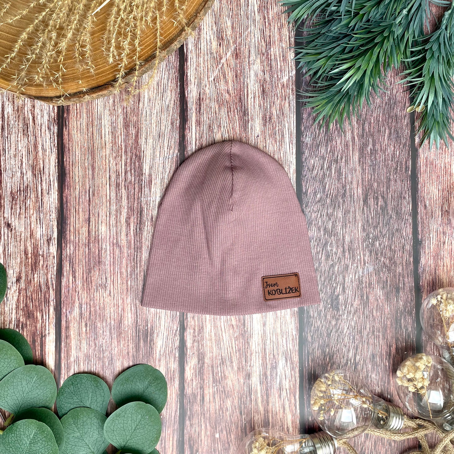 Čepice "Beanie" Fialová Mauve