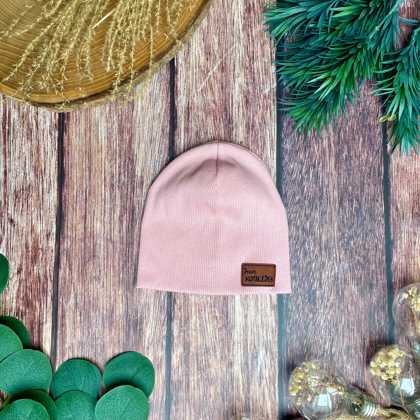 Čepice "Beanie" Baby Pink