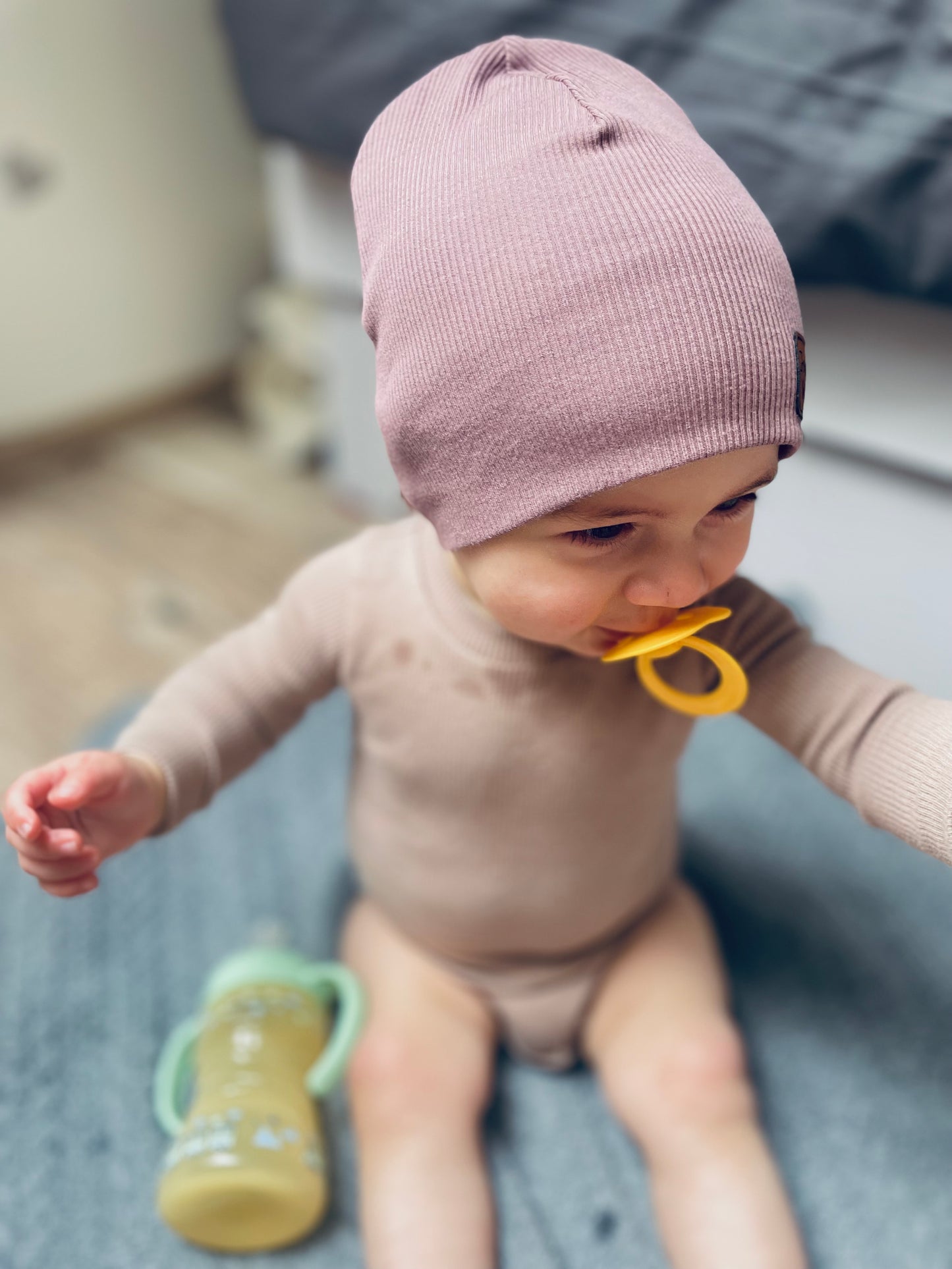 Čepice "Beanie" Fialová Mauve
