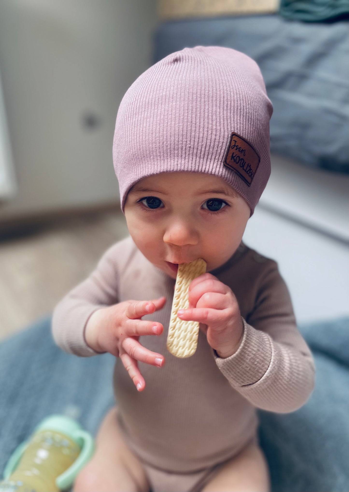Čepice "Beanie" Fialová Mauve