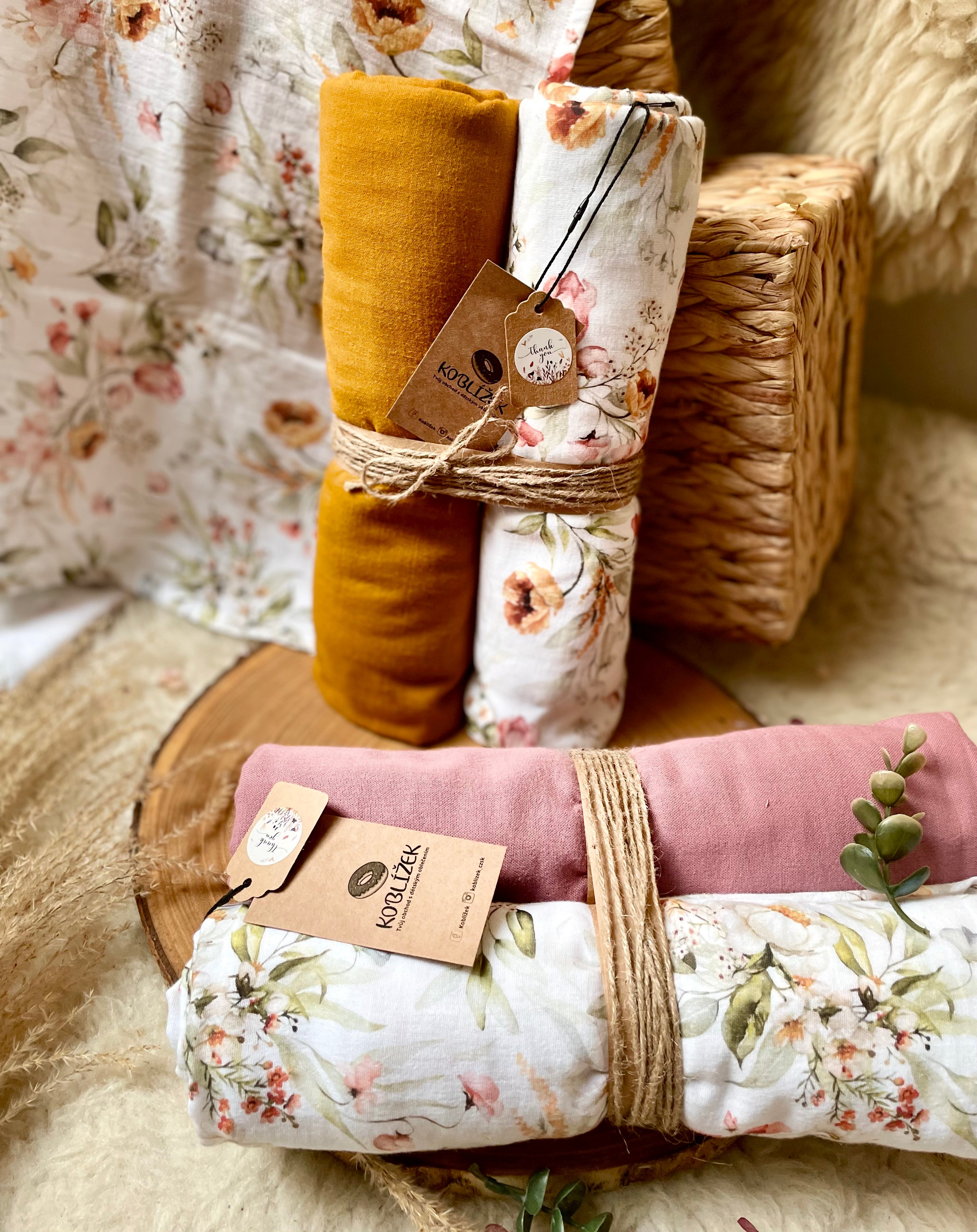 100% bavlněná osuška VELKÉ mušelín Květy