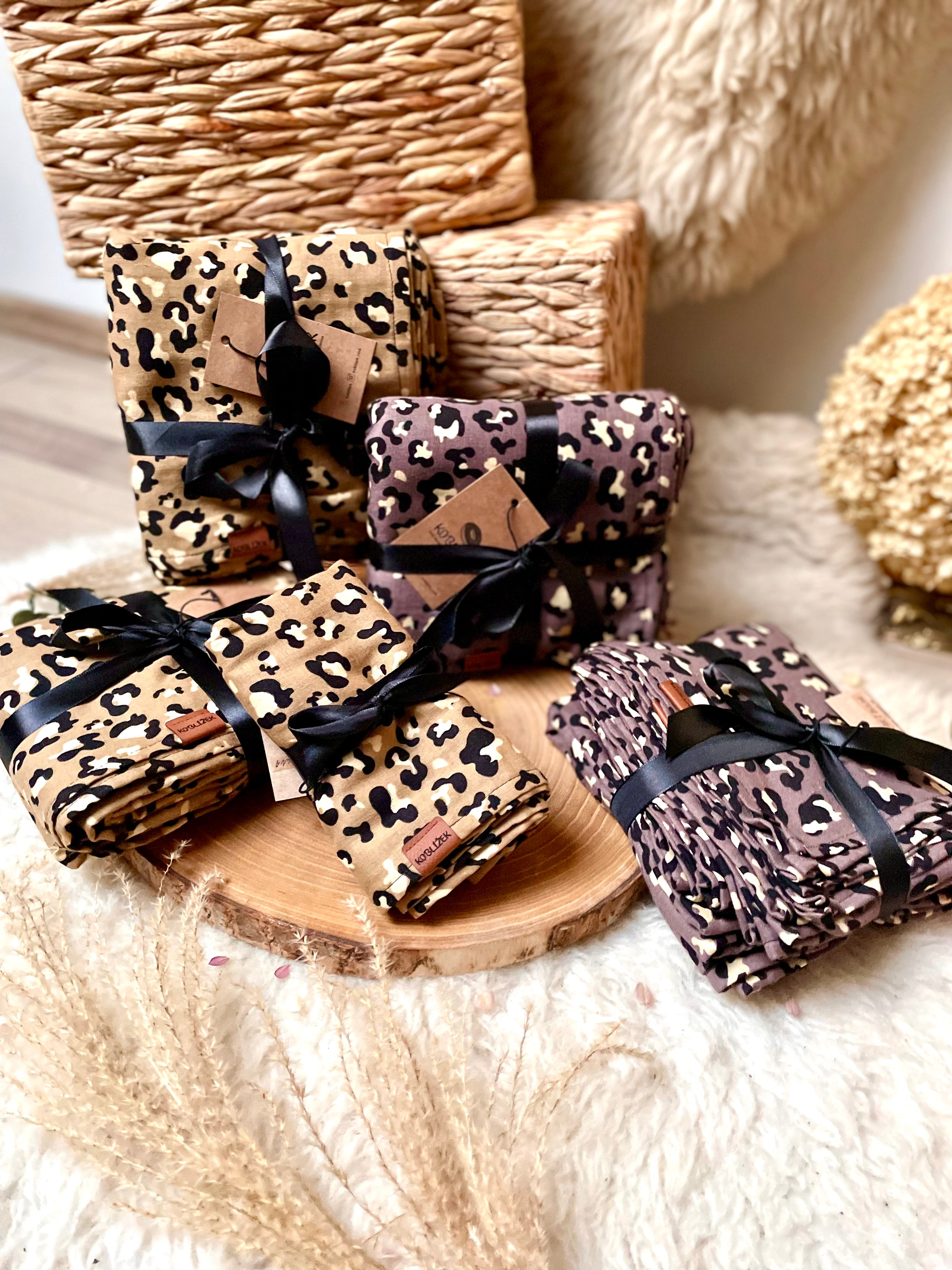 100% bavlněná osuška VELKÉ mušelín Tygrované Okrová