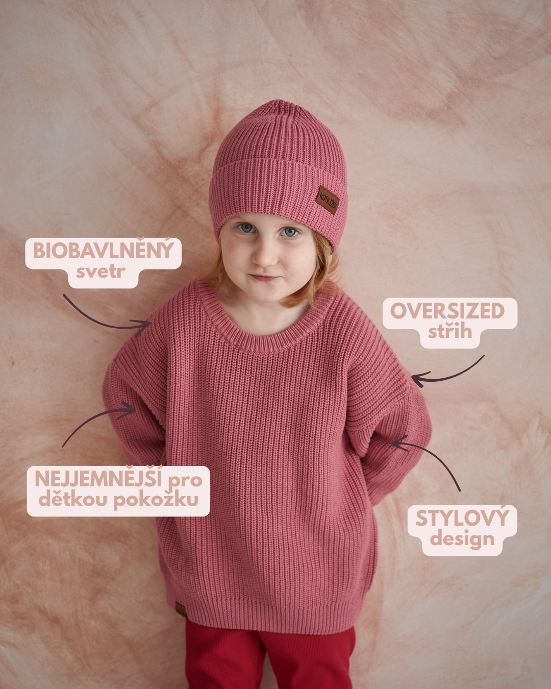 Svetr "Must Have Hipster" Pivoňka