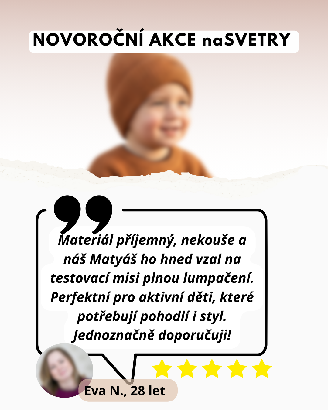 Svetr "Must Have Hipster" Skořice