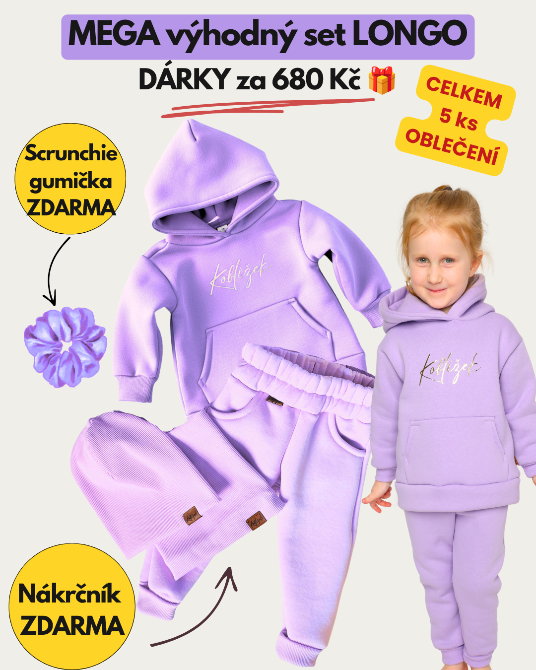 MEGA výhodný set Lila Longo