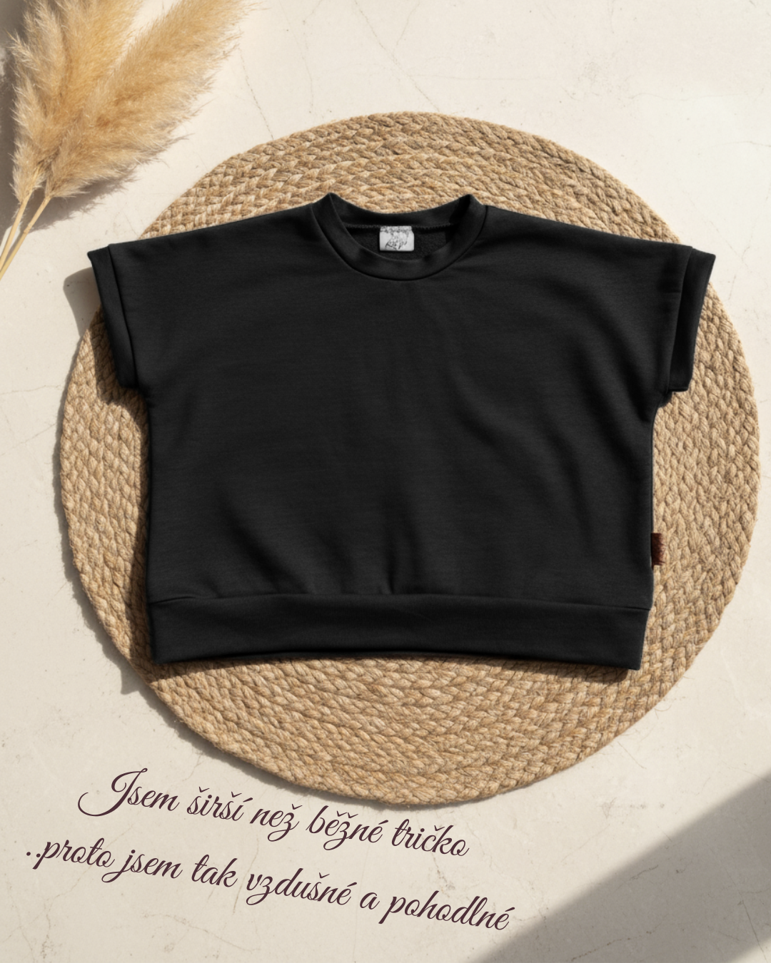 Triko "SummerVibe" Černá