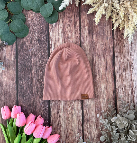 Čepice "Beanie" Starorůžová vel. 74