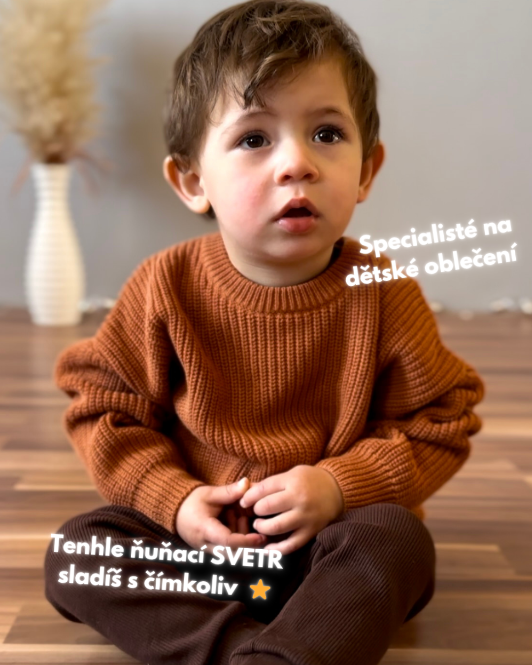 Svetr "Must Have Hipster" Skořice