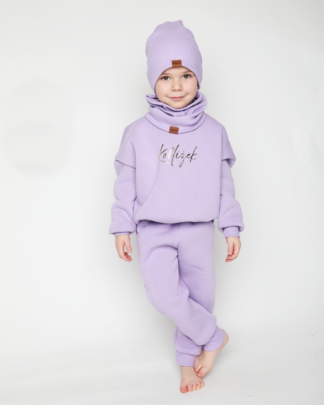 Zvýhodněný set mikina Fluffy a tepláky Lila 💜