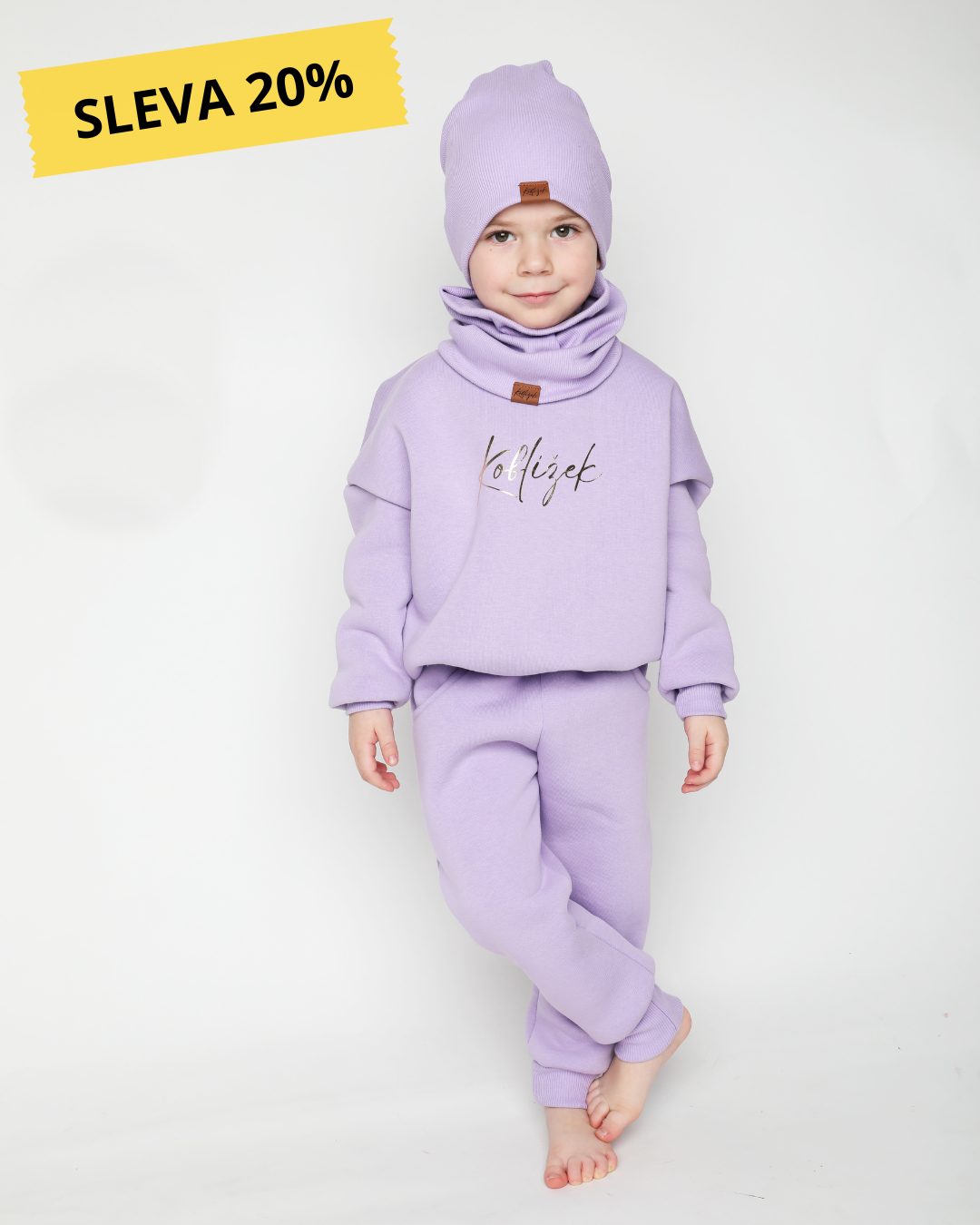 Dvouvrstvý nákrčník Lila 💜