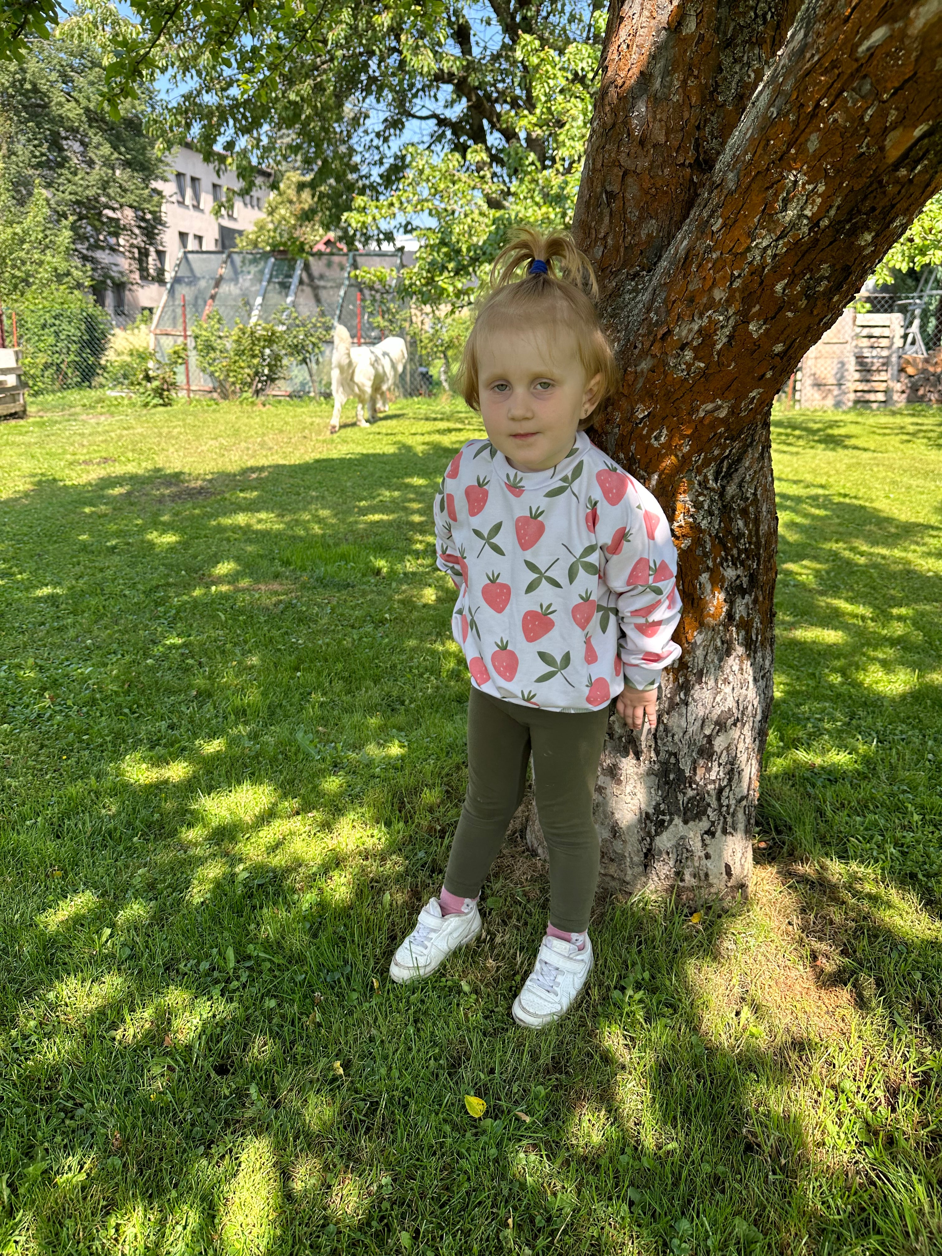Lehká oversized mikina Jahody