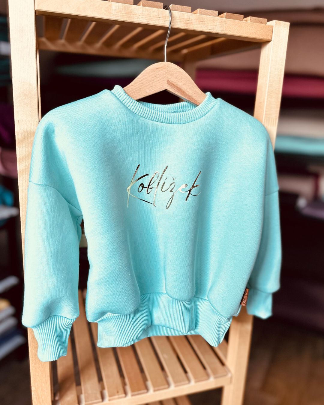 Mikina Fluffy Azurit