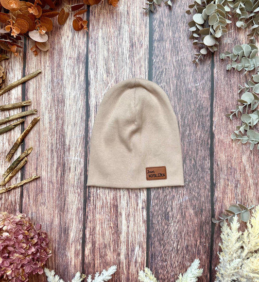 Čepička "Beanie" Zajda Tmavě béžová