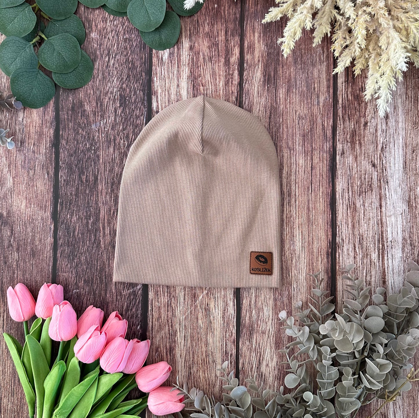 Čepička "Beanie" Capuccino  Koblížek