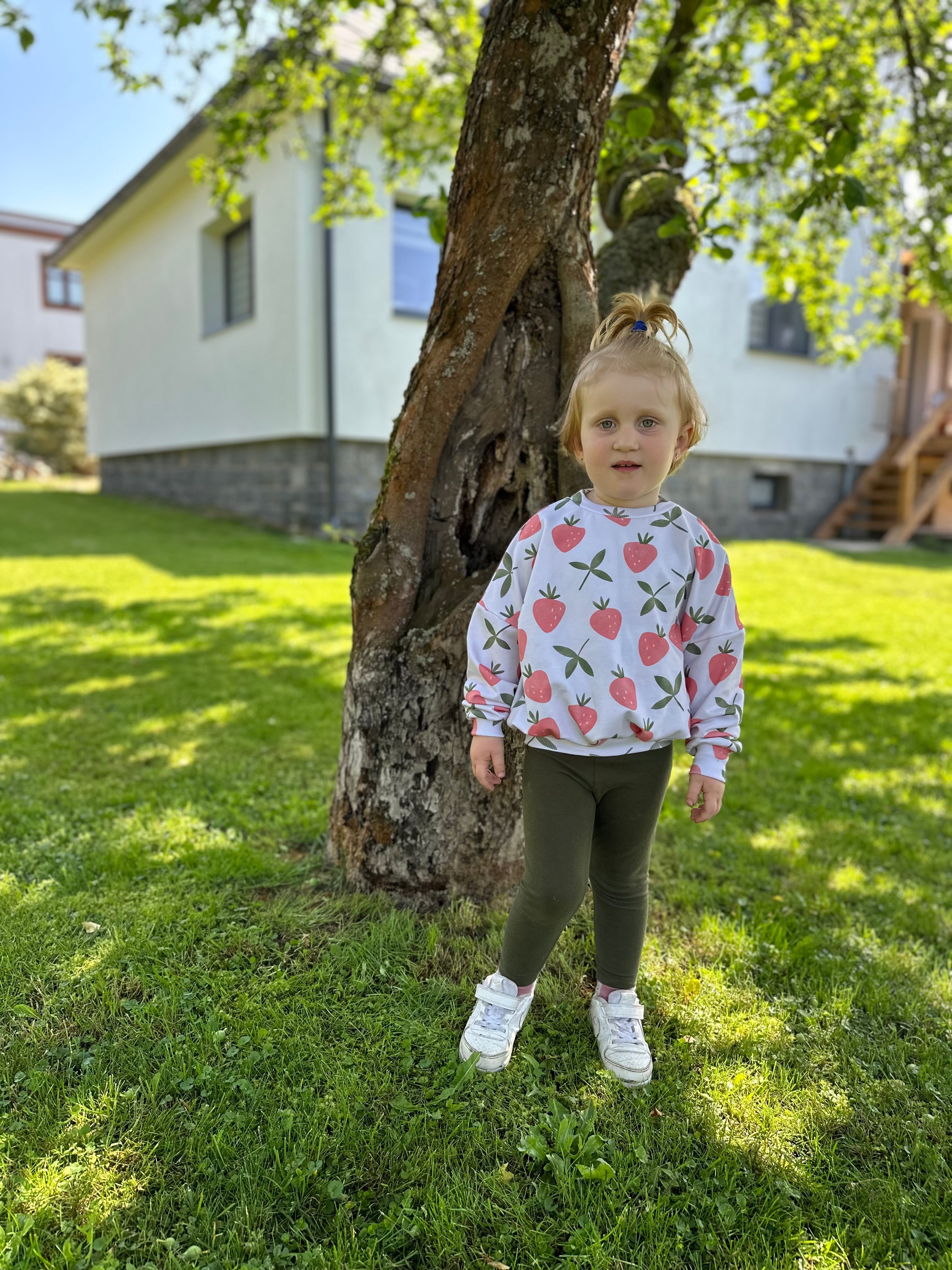 Zvýhodněný set Jahody (mikina + legíny)