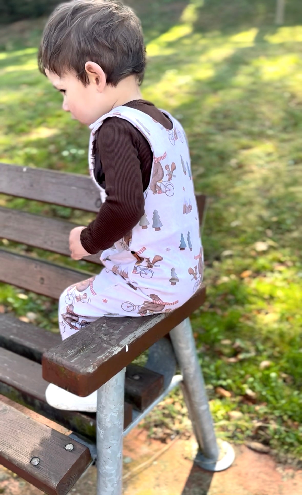 Romper Medvídek na kole