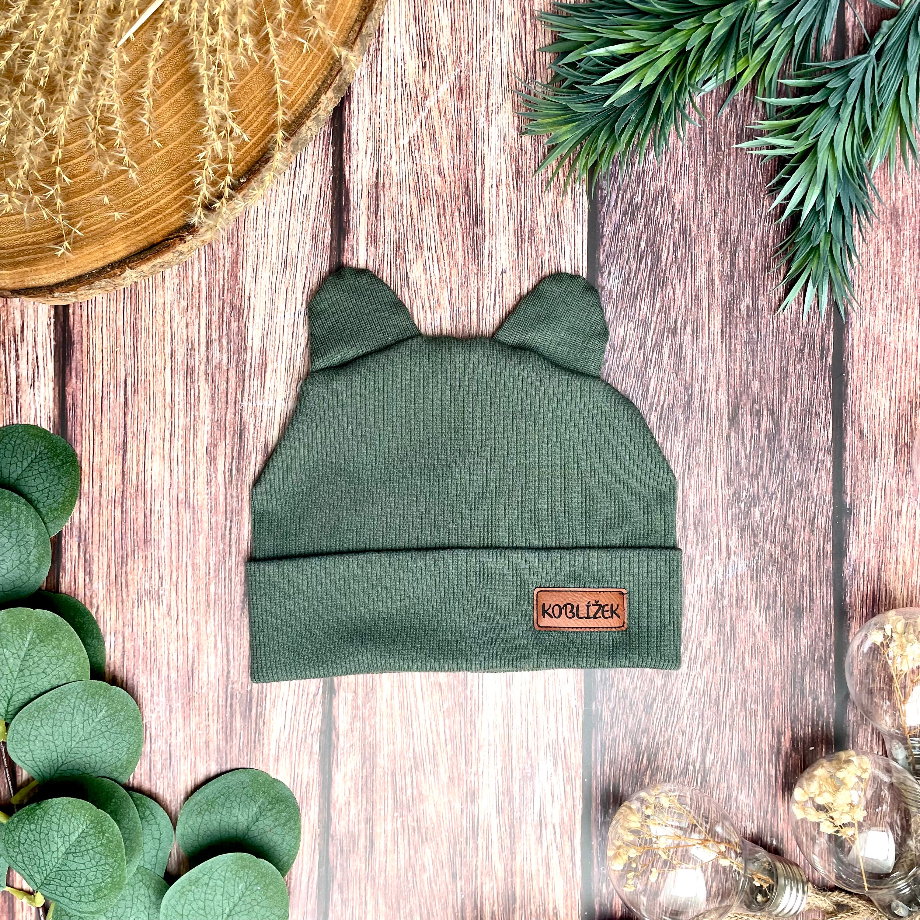 Čepice "Medvídek" Khaki 68 SLEVA 40%