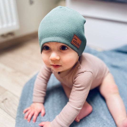 Čepice "Beanie" Khaki Jsem koblížek