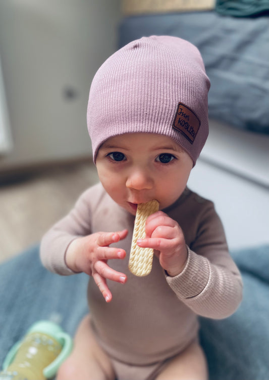 Čepice "Beanie" Fialová Mauve
